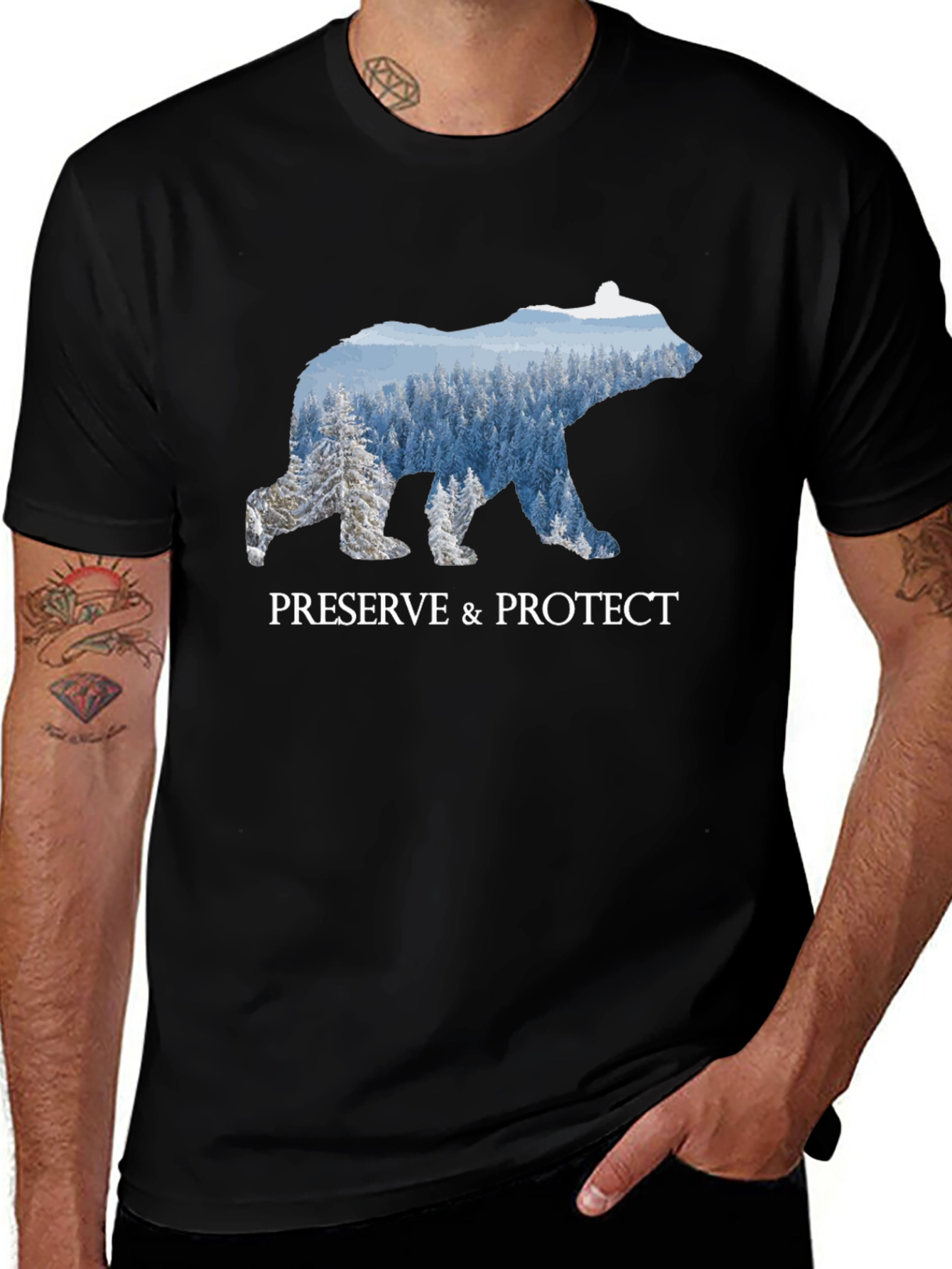 Preserve & Protect Bear Silhouette T-Shirt