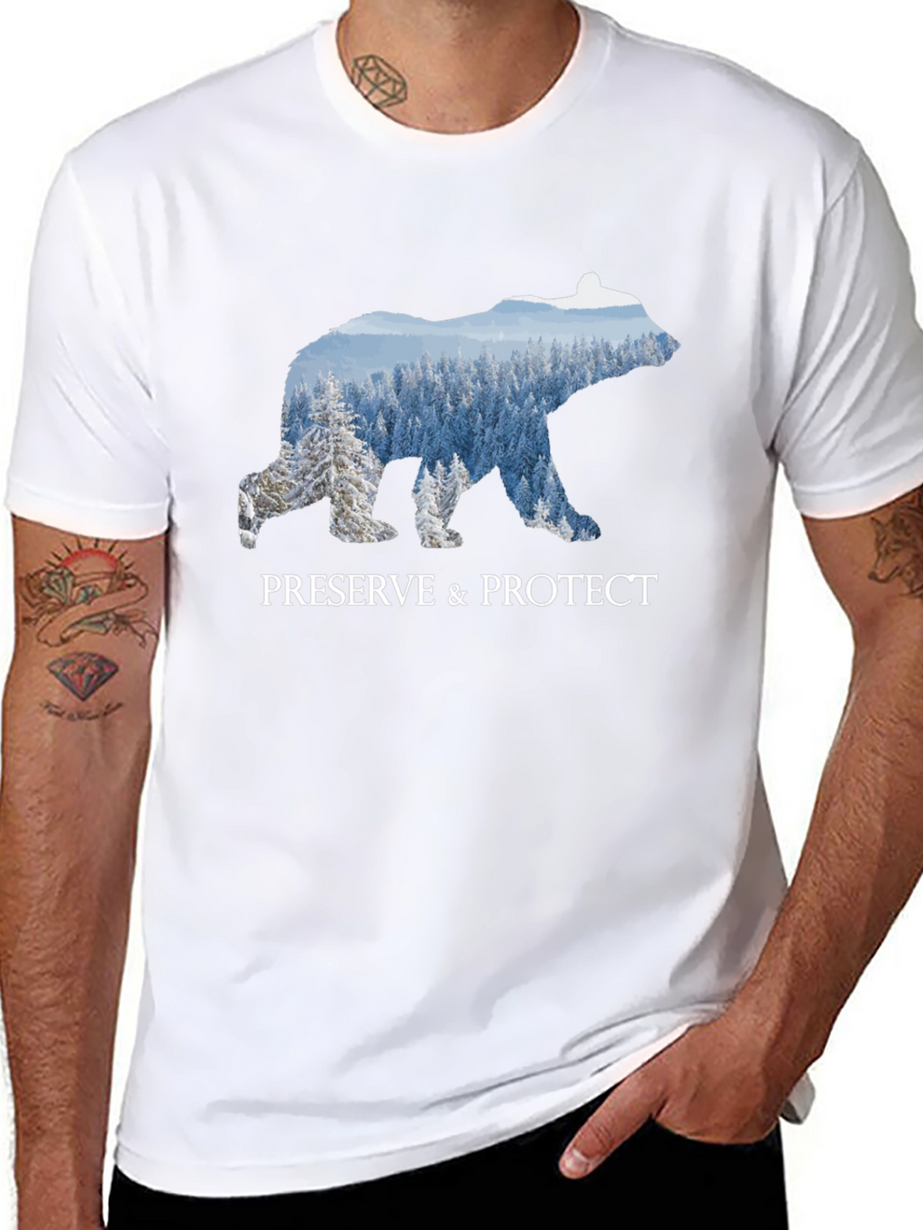 Preserve & Protect Bear Silhouette T-Shirt