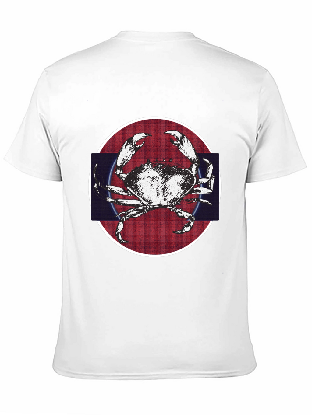 Crab Graphic Tee - Mens Black Cotton T-Shirt