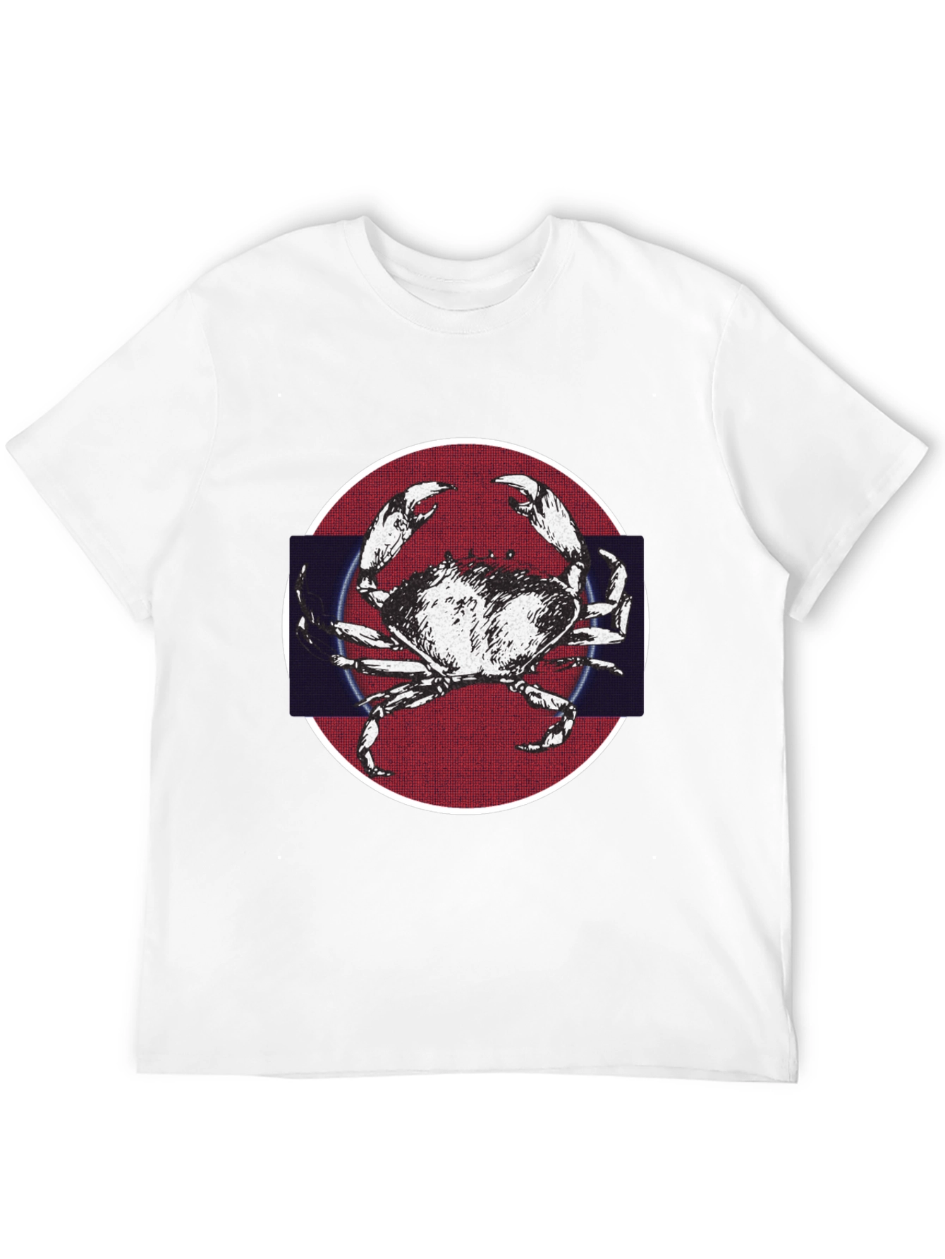 Crab Graphic Tee - Mens Black Cotton T-Shirt