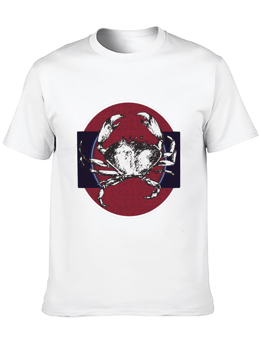 Crab Graphic Tee - Mens Black Cotton T-Shirt