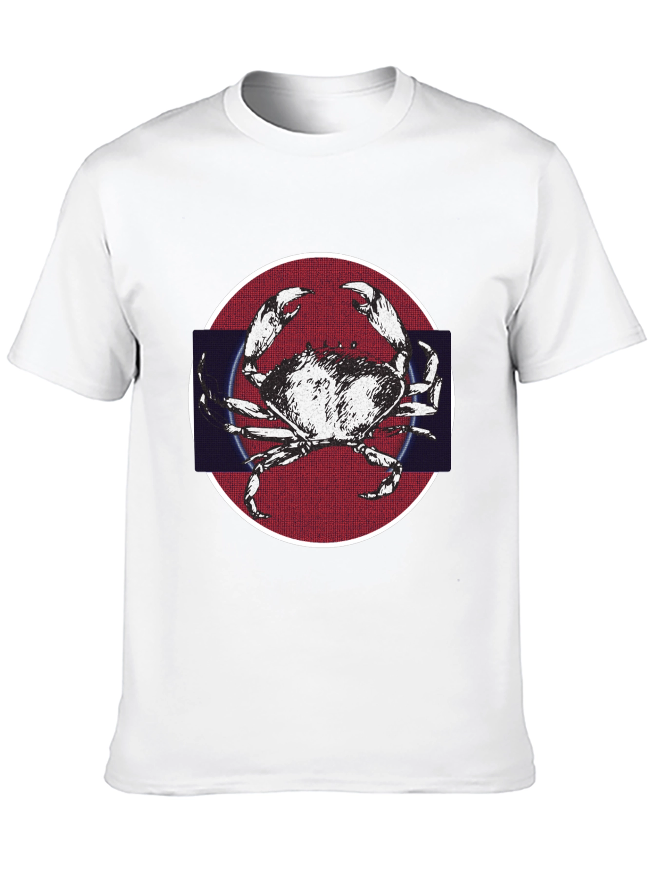 Crab Graphic Tee - Mens Black Cotton T-Shirt