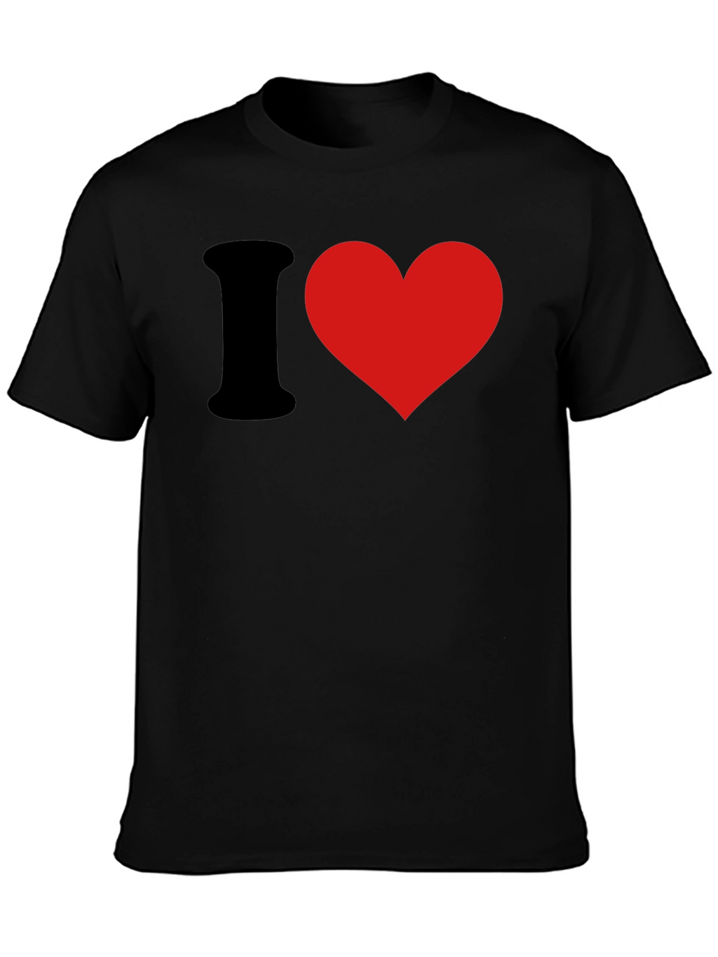 I Love Black T-Shirt - Classic Heart Tee