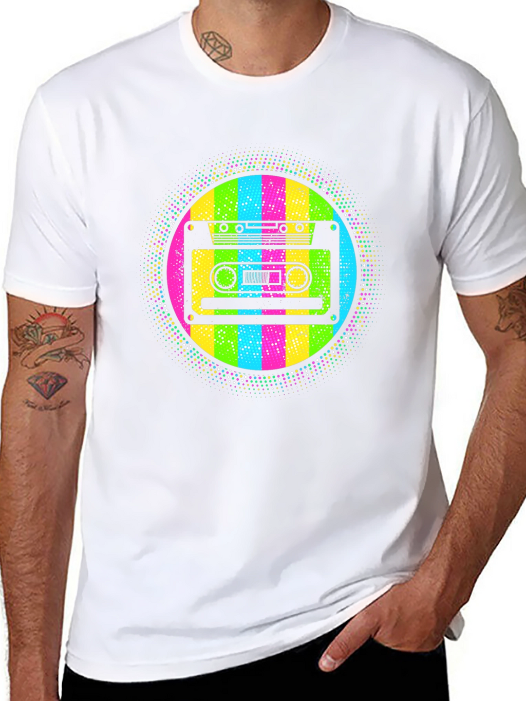 Retro Cassette Tape T-Shirt - 80s Throwback Style