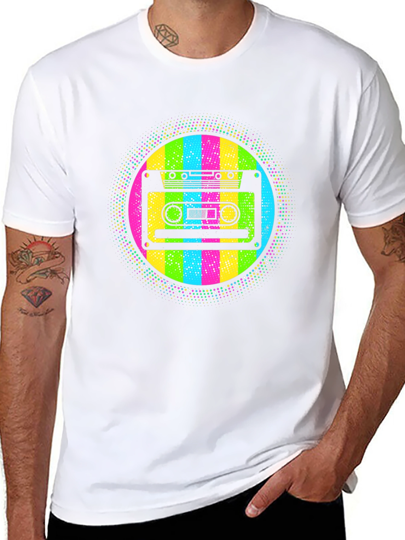 Retro Cassette Tape T-Shirt - 80s Throwback Style