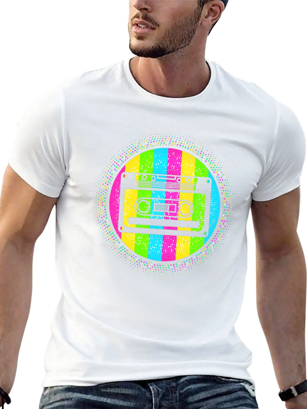 Retro Cassette Tape T-Shirt - 80s Throwback Style