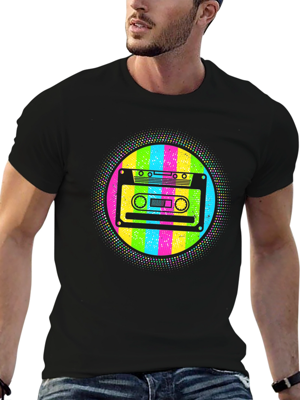 Retro Cassette Tape T-Shirt - 80s Throwback Style