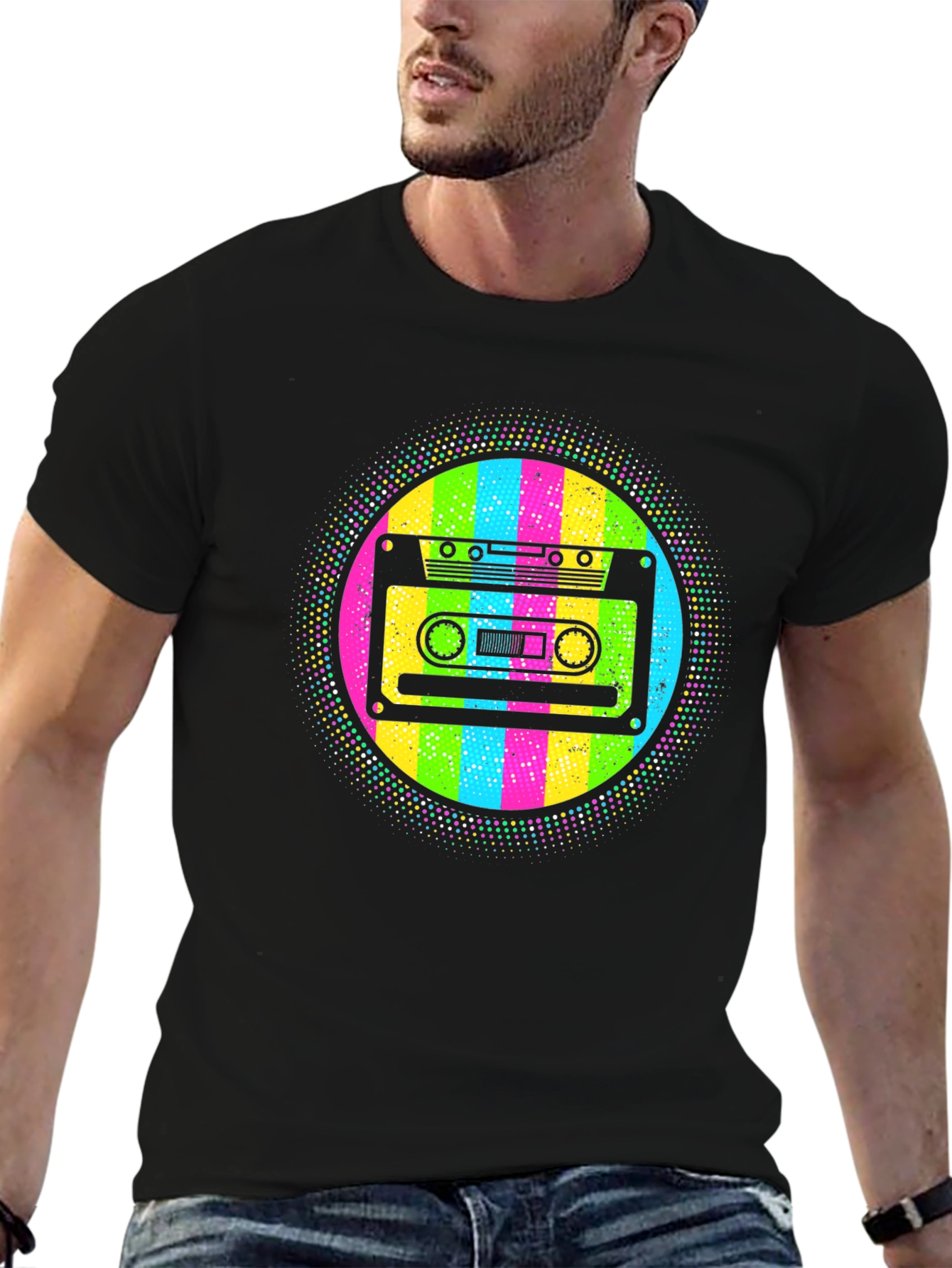 Retro Cassette Tape T-Shirt - 80s Throwback Style