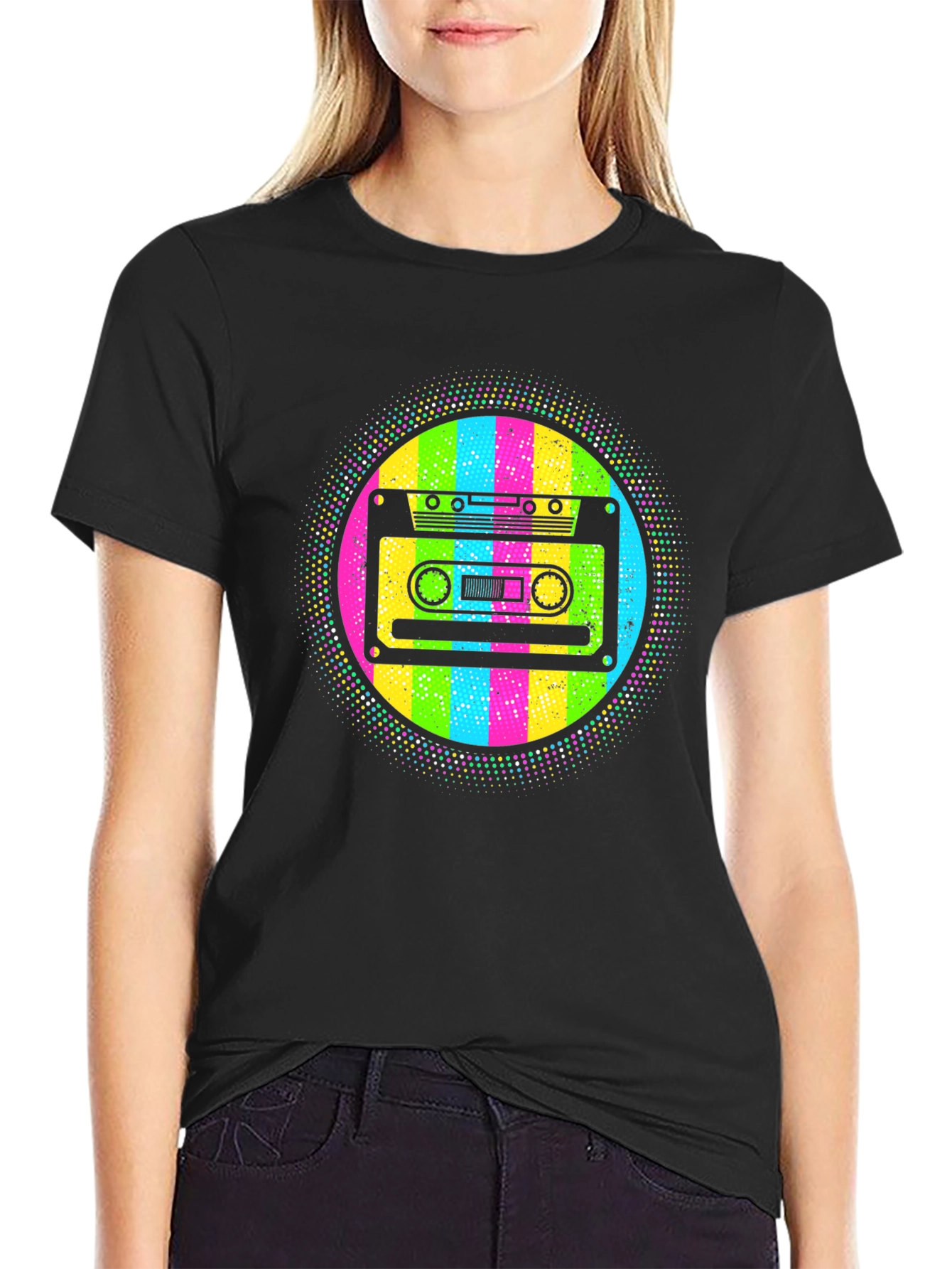 Retro Cassette Tape T-Shirt - 80s Throwback Style