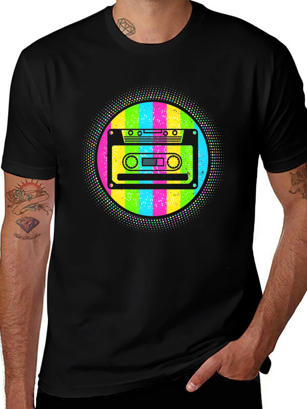Retro Cassette Tape T-Shirt - 80s Throwback Style