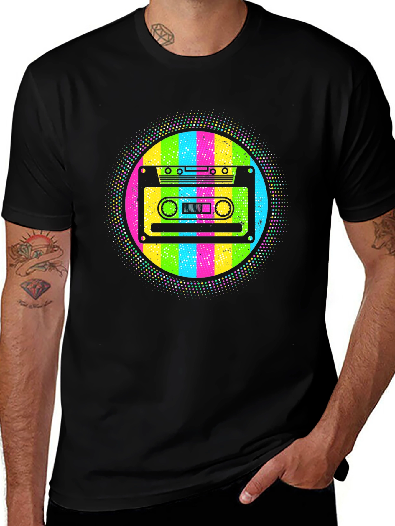 Retro Cassette Tape T-Shirt - 80s Throwback Style