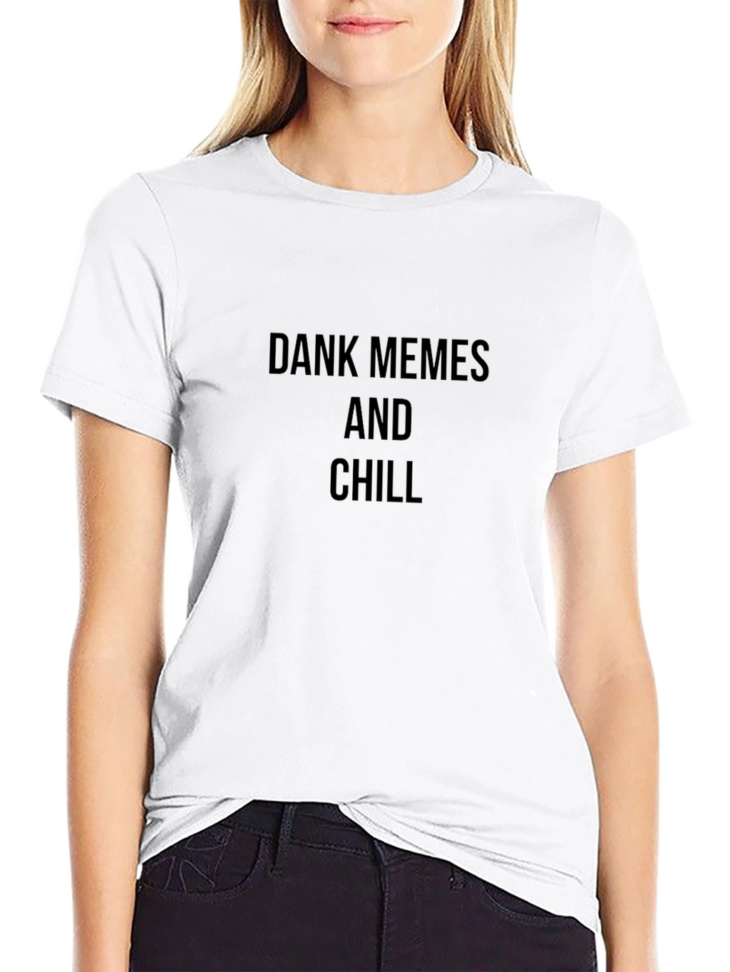 Dank Memes and Chill T-Shirt - Casual Black Tee