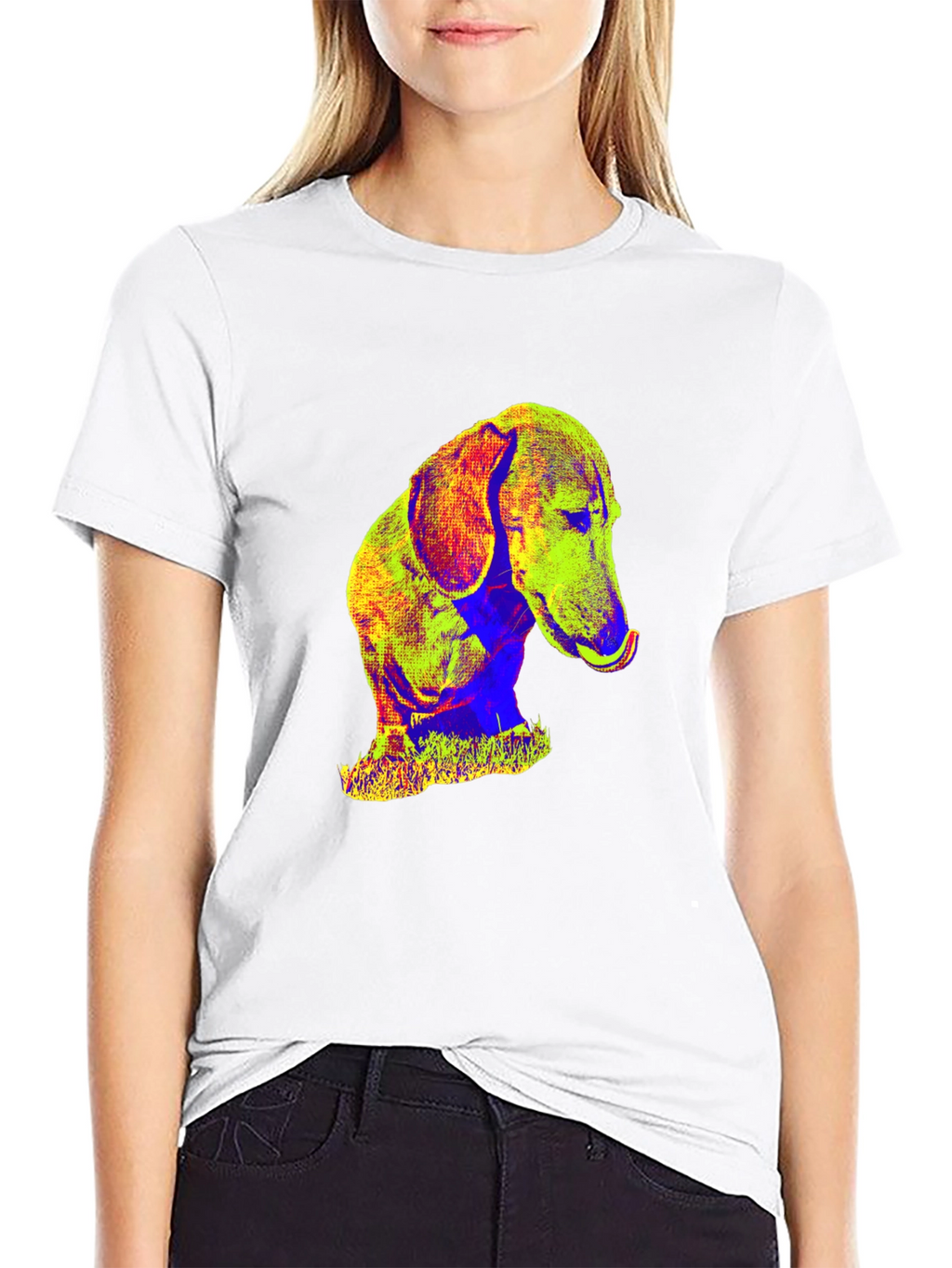 Pop Art Dachshund T-Shirt – Colorful Dog Lover Graphic Tee