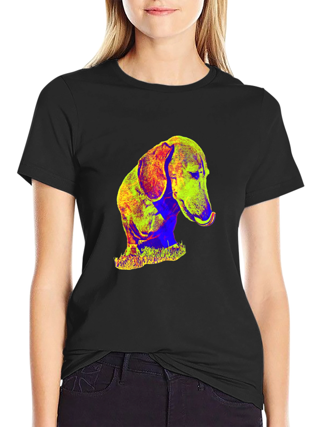 Pop Art Dachshund T-Shirt – Colorful Dog Lover Graphic Tee
