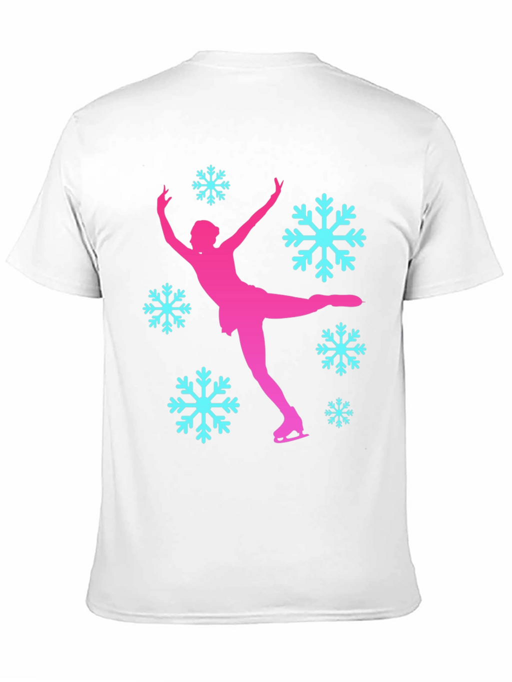 Figure Skating Snowflake Graphic T-Shirt