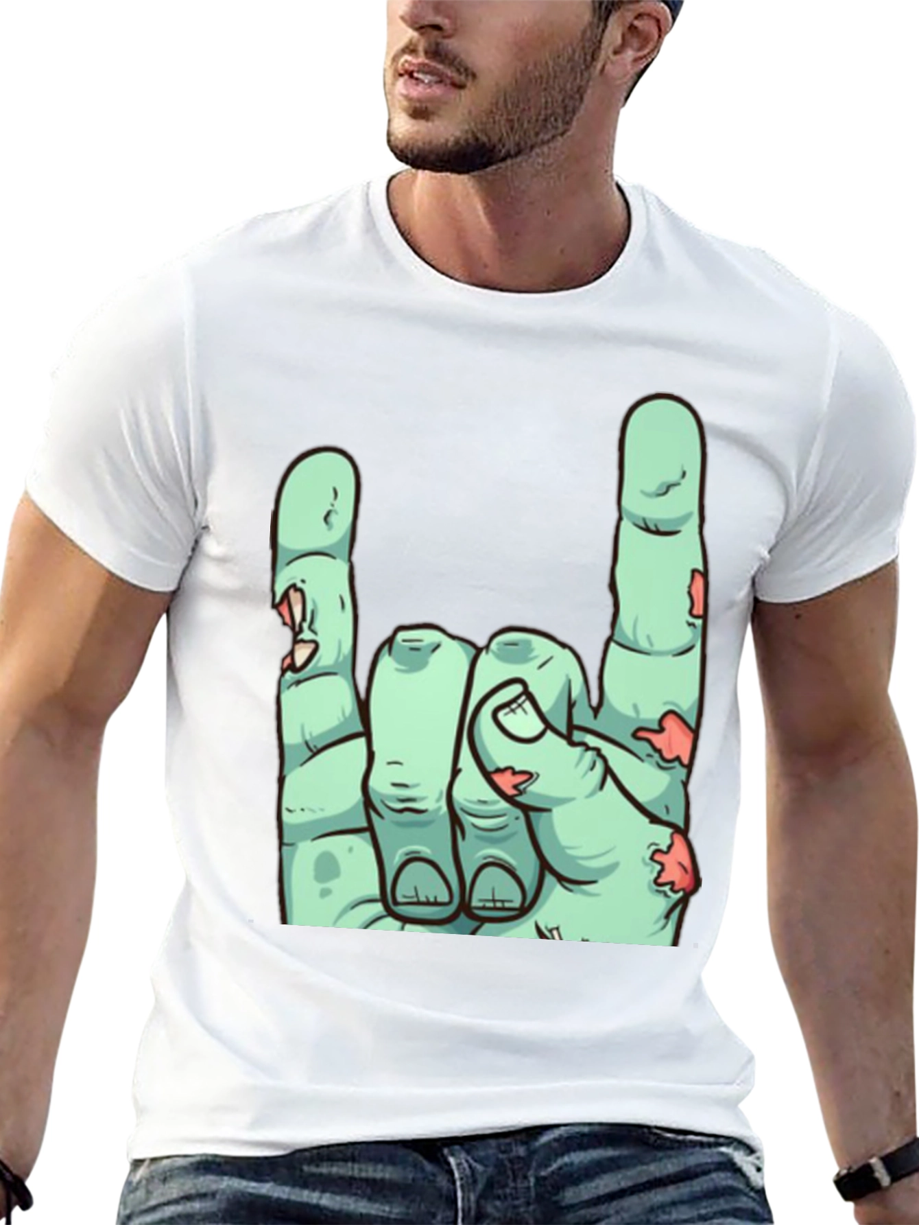 Zombie Hand Rock On T-Shirt