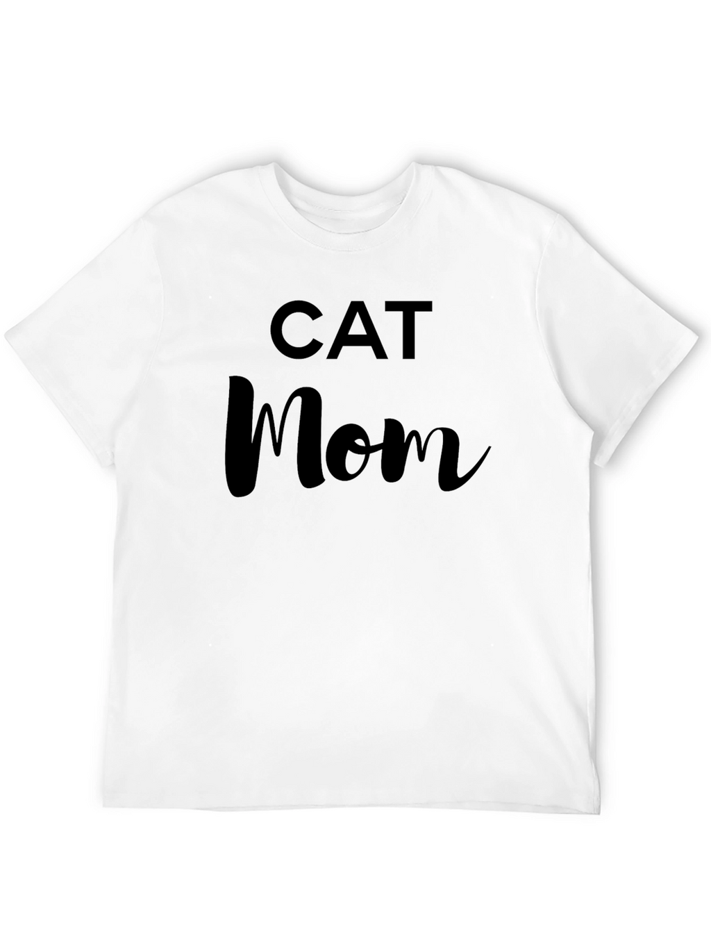 Cat Mom Black T-Shirt