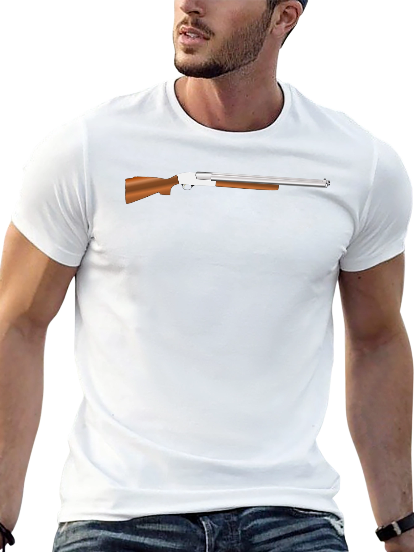 Shotgun Graphic Tee - Stylish Hunting Design