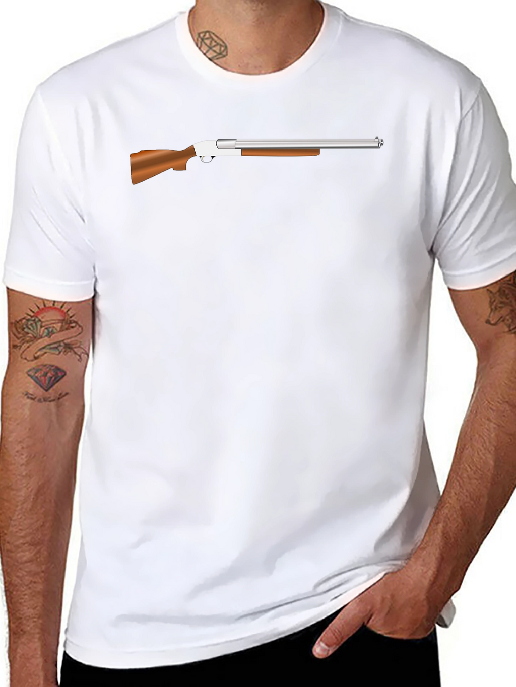 Shotgun Graphic Tee - Stylish Hunting Design