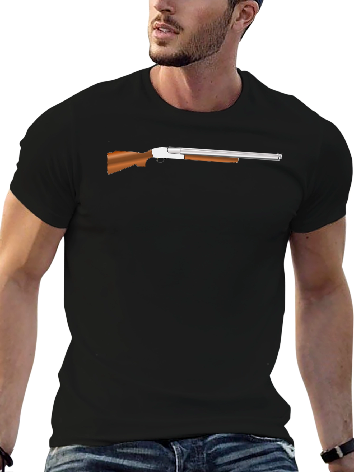 Shotgun Graphic Tee - Stylish Hunting Design
