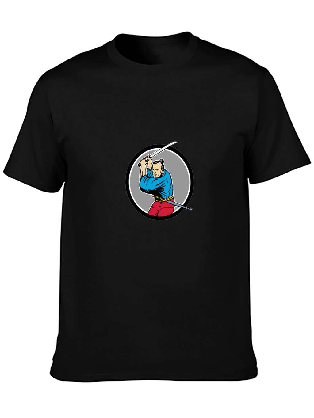 Samurai Graphic Black T-Shirt