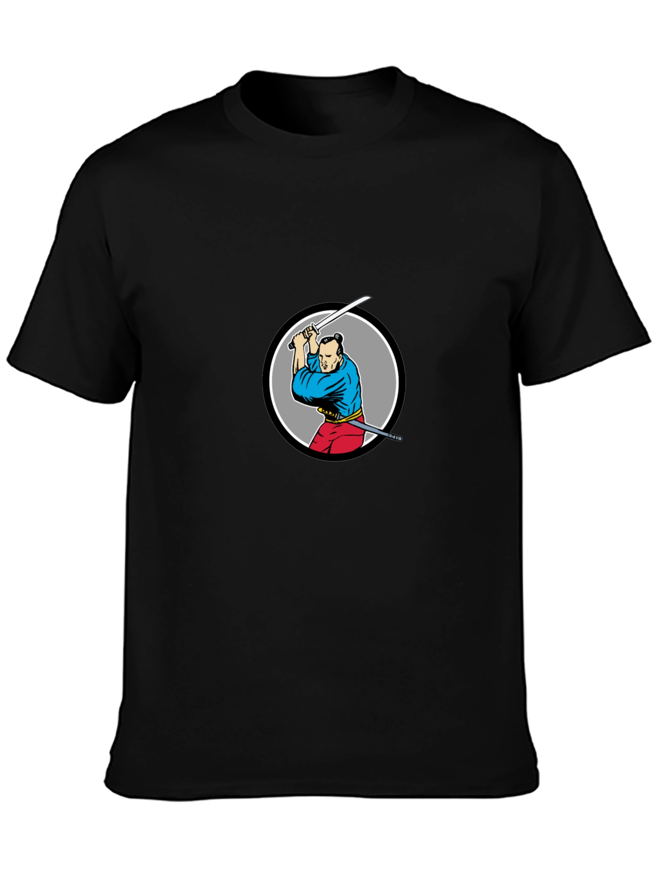 Samurai Graphic Black T-Shirt