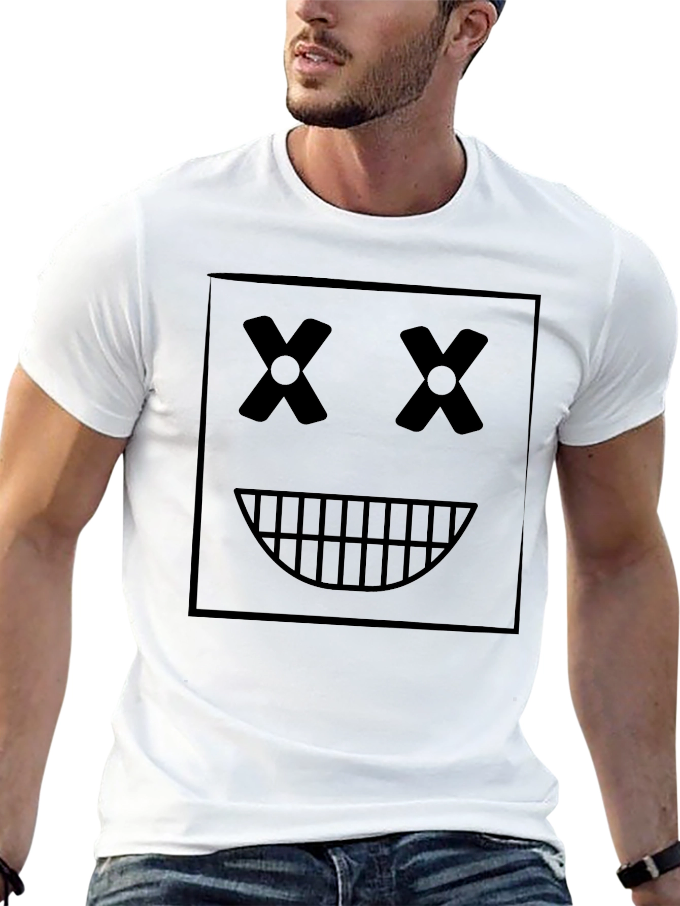 Graphic Tee - Square Face Design