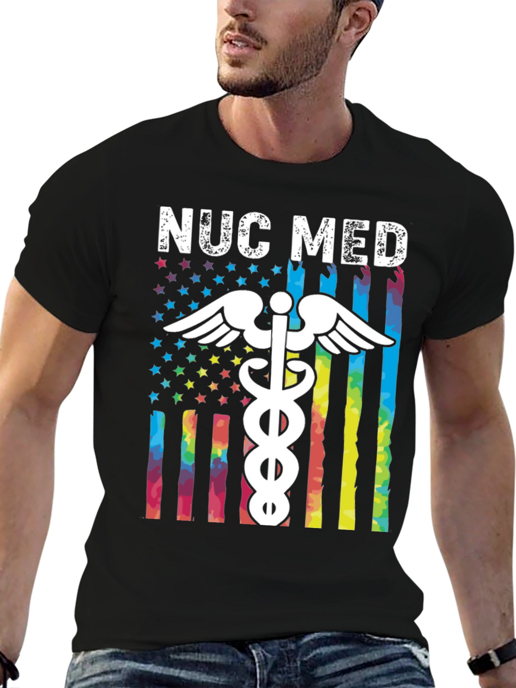 NUC MED Rainbow Flag T-Shirt