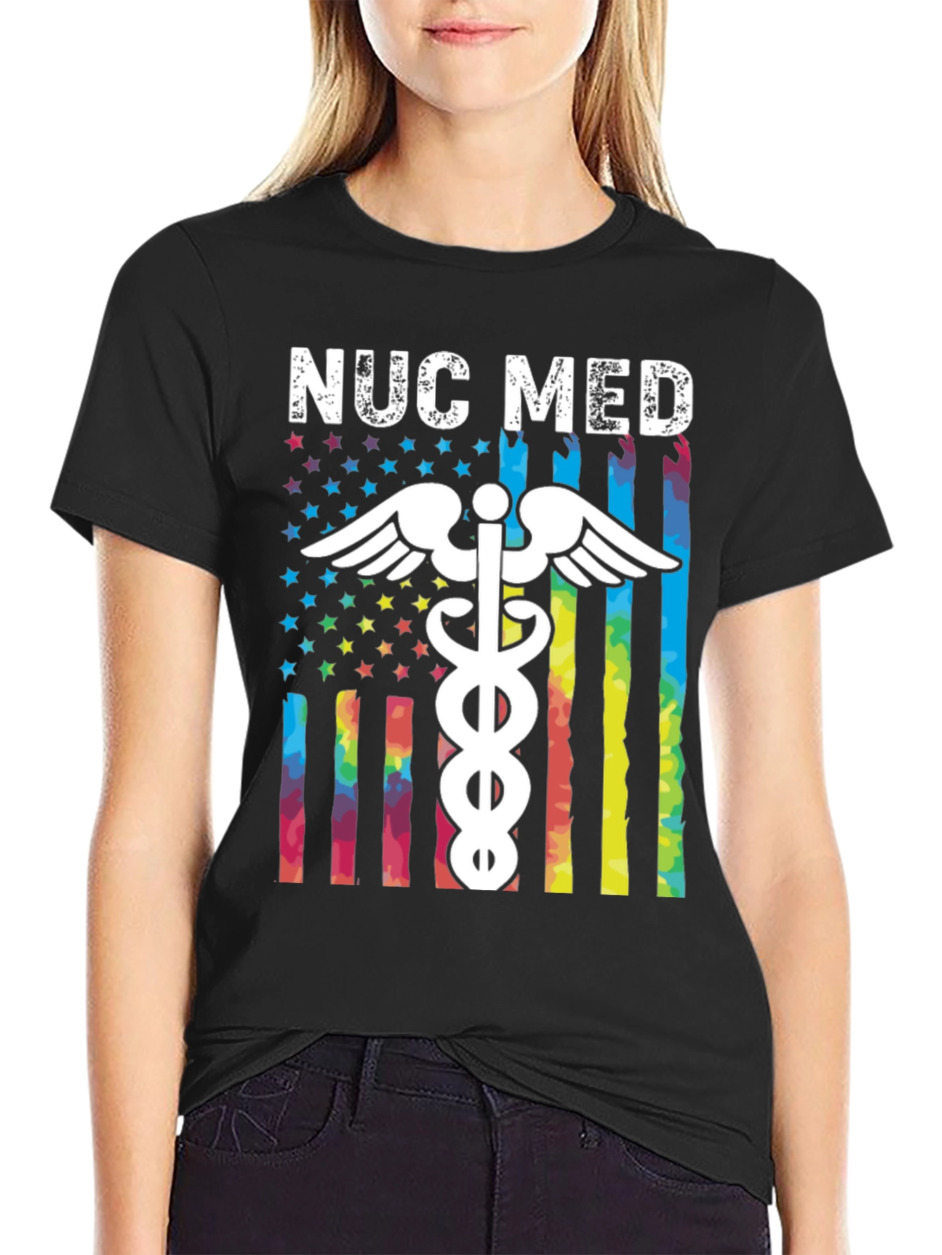 NUC MED Rainbow Flag T-Shirt