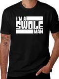 Im A Swole Man Graphic Tee - Black