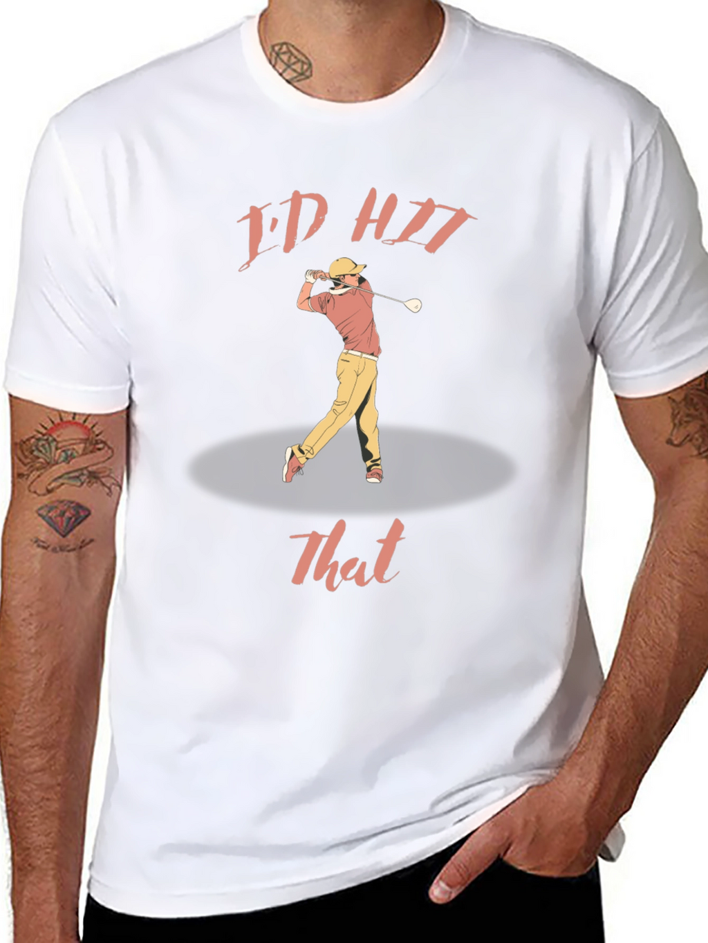 Funny Golf T-Shirt - Id Hit That Graphic Tee