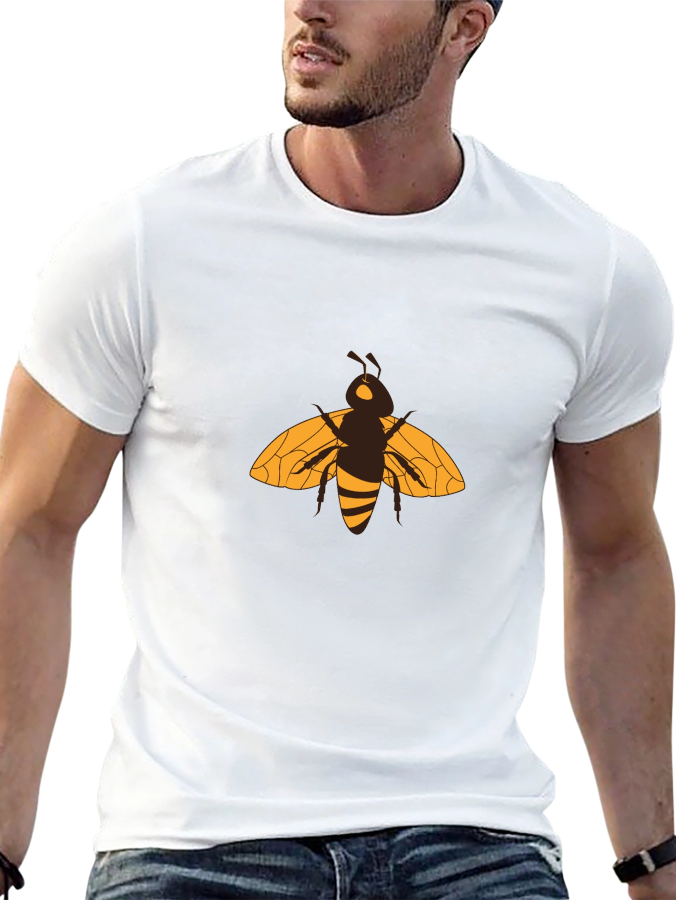 Bee Graphic Black T-Shirt