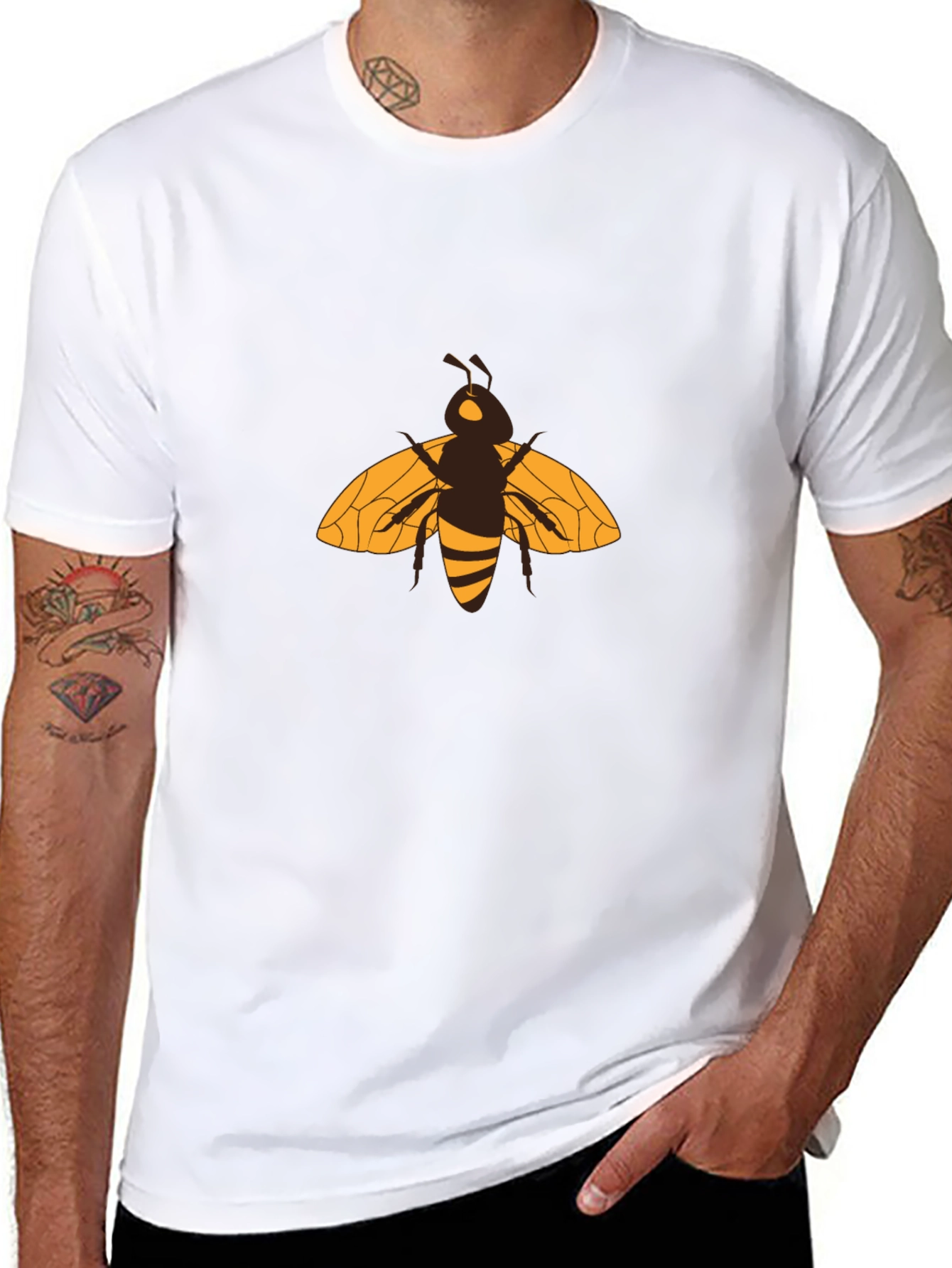 Bee Graphic Black T-Shirt