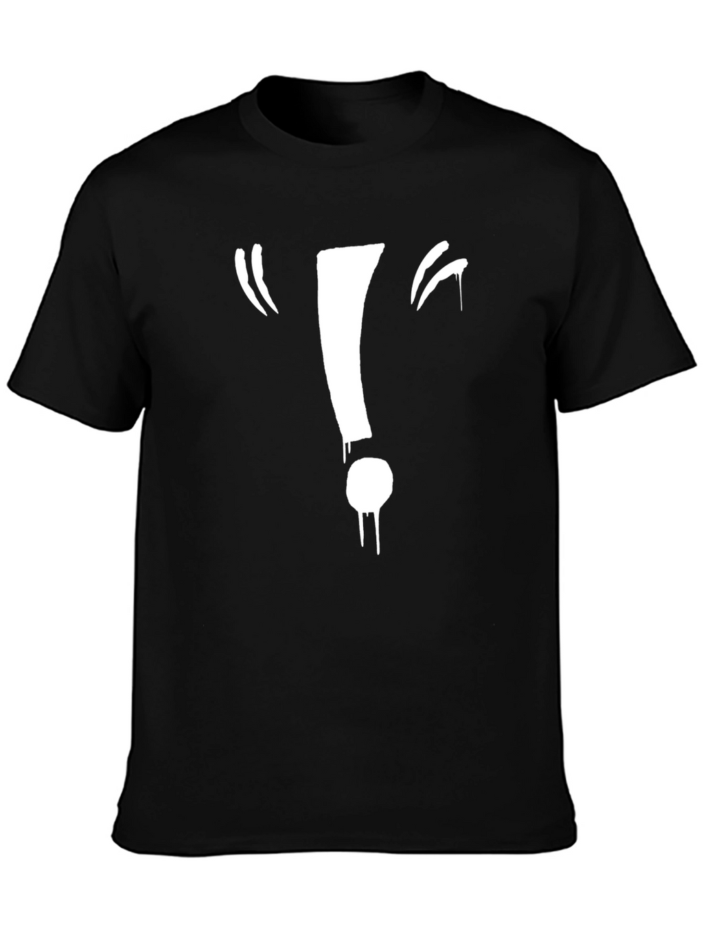 Exclamation Point Graphic Black Tee