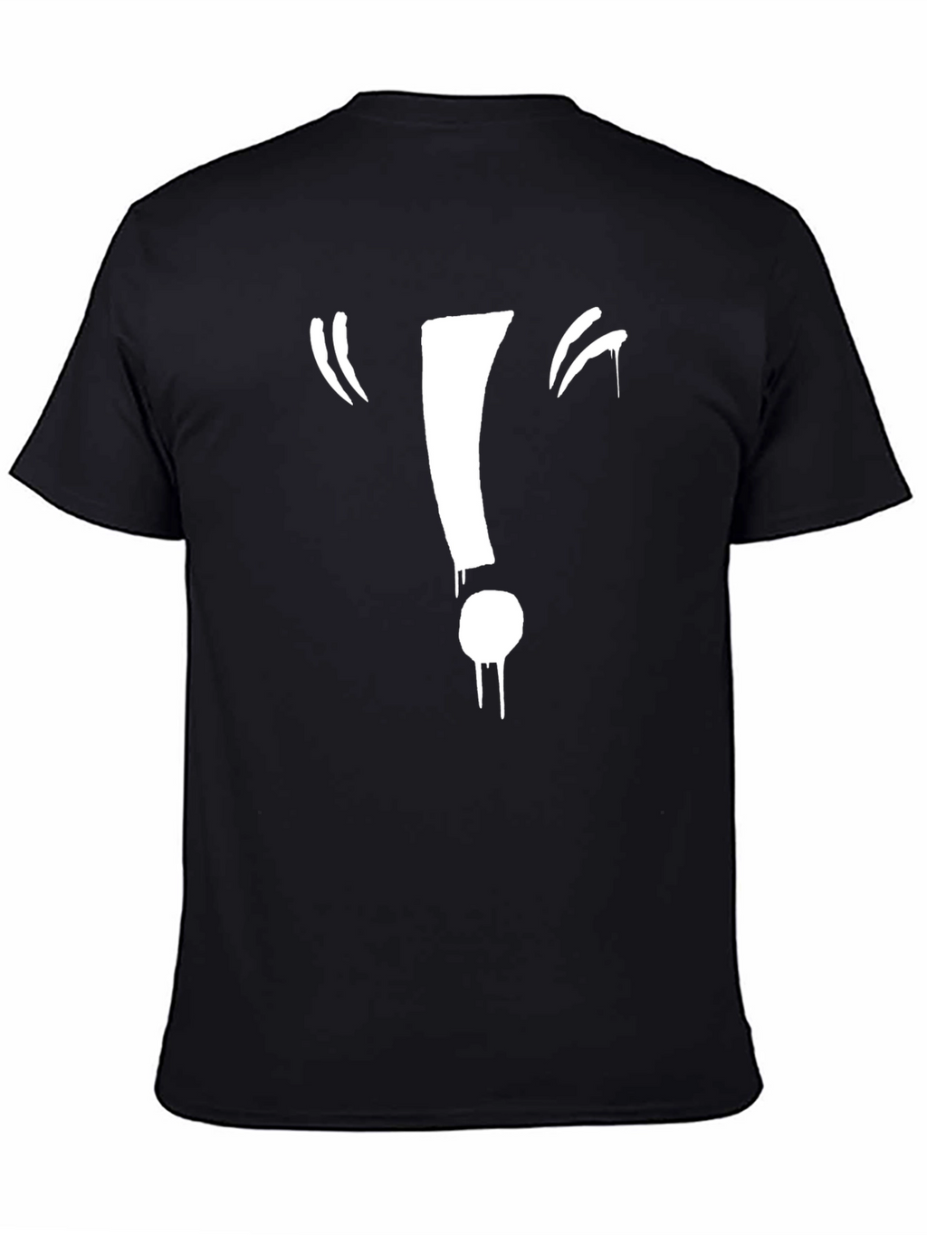 Exclamation Point Graphic Black Tee