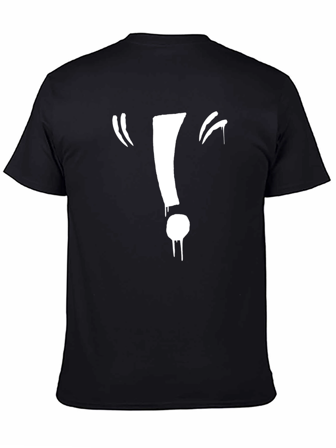 Exclamation Point Graphic Black Tee