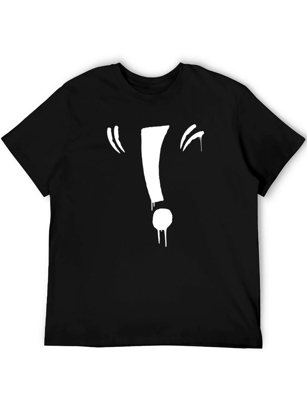 Exclamation Point Graphic Black Tee