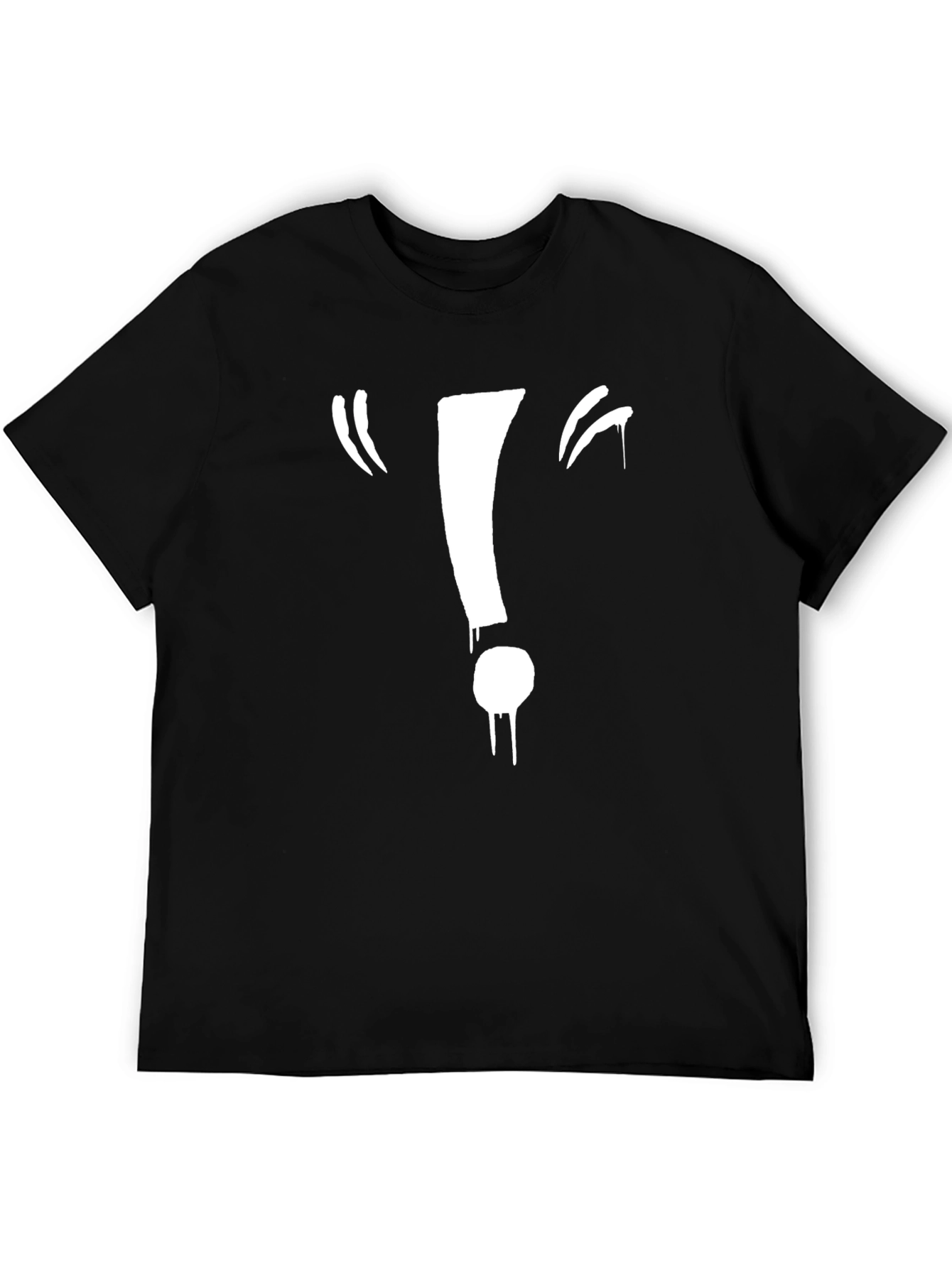 Exclamation Point Graphic Black Tee
