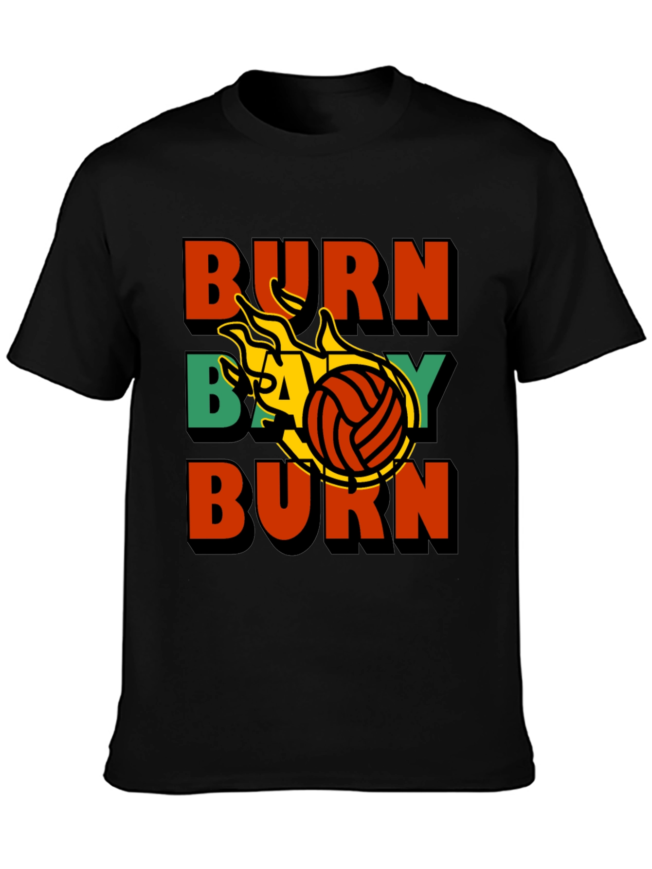 Burn Baby Burn Volleyball Graphic Tee