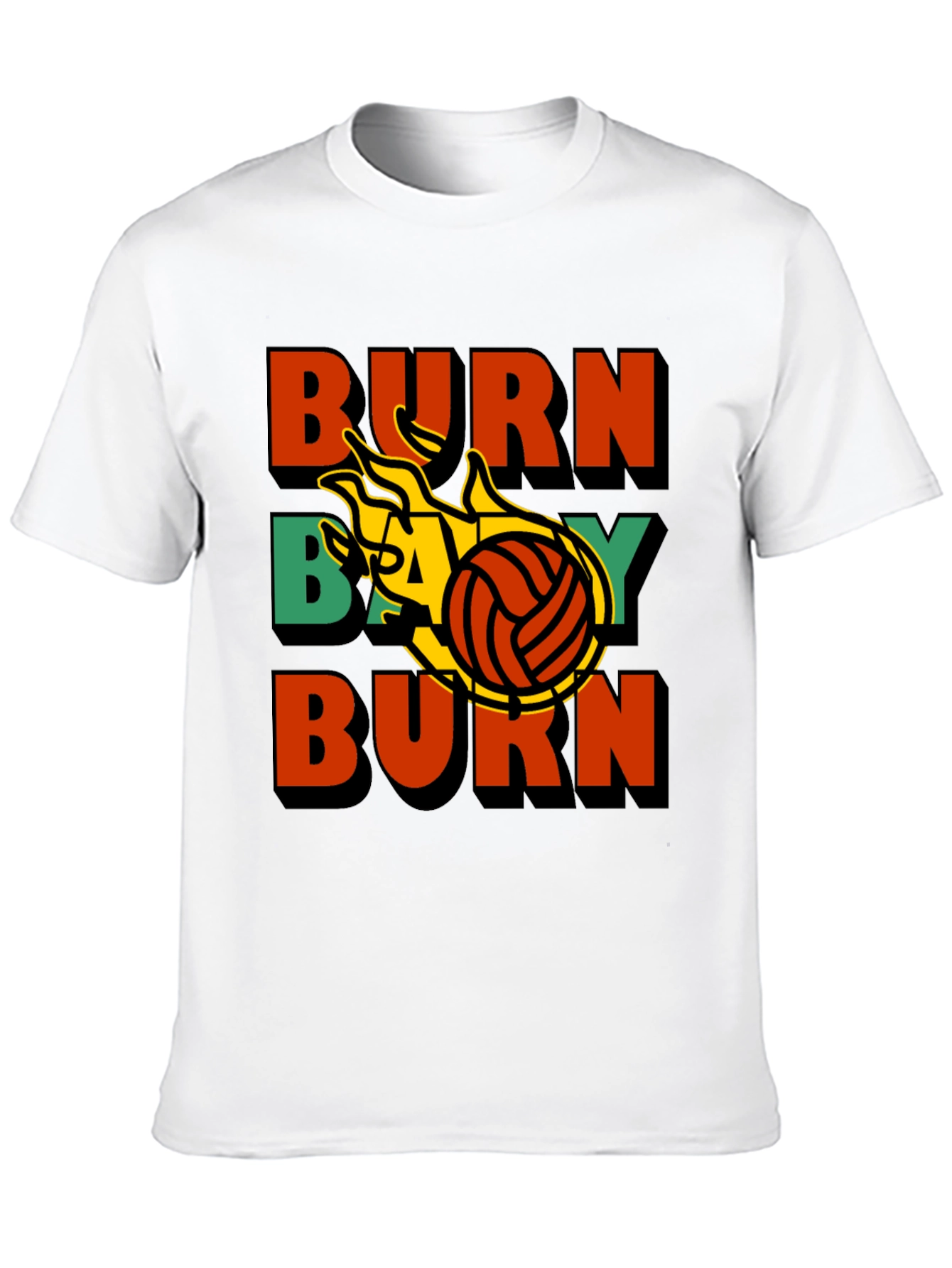 Burn Baby Burn Volleyball Graphic Tee