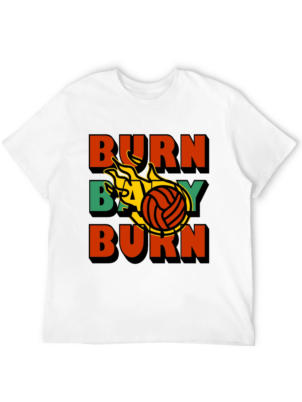 Burn Baby Burn Volleyball Graphic Tee