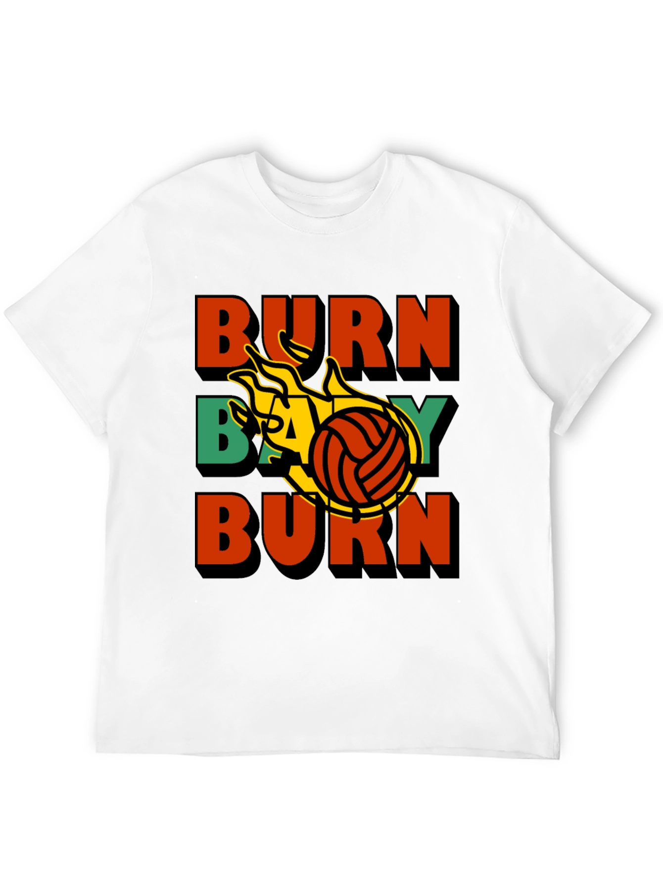 Burn Baby Burn Volleyball Graphic Tee