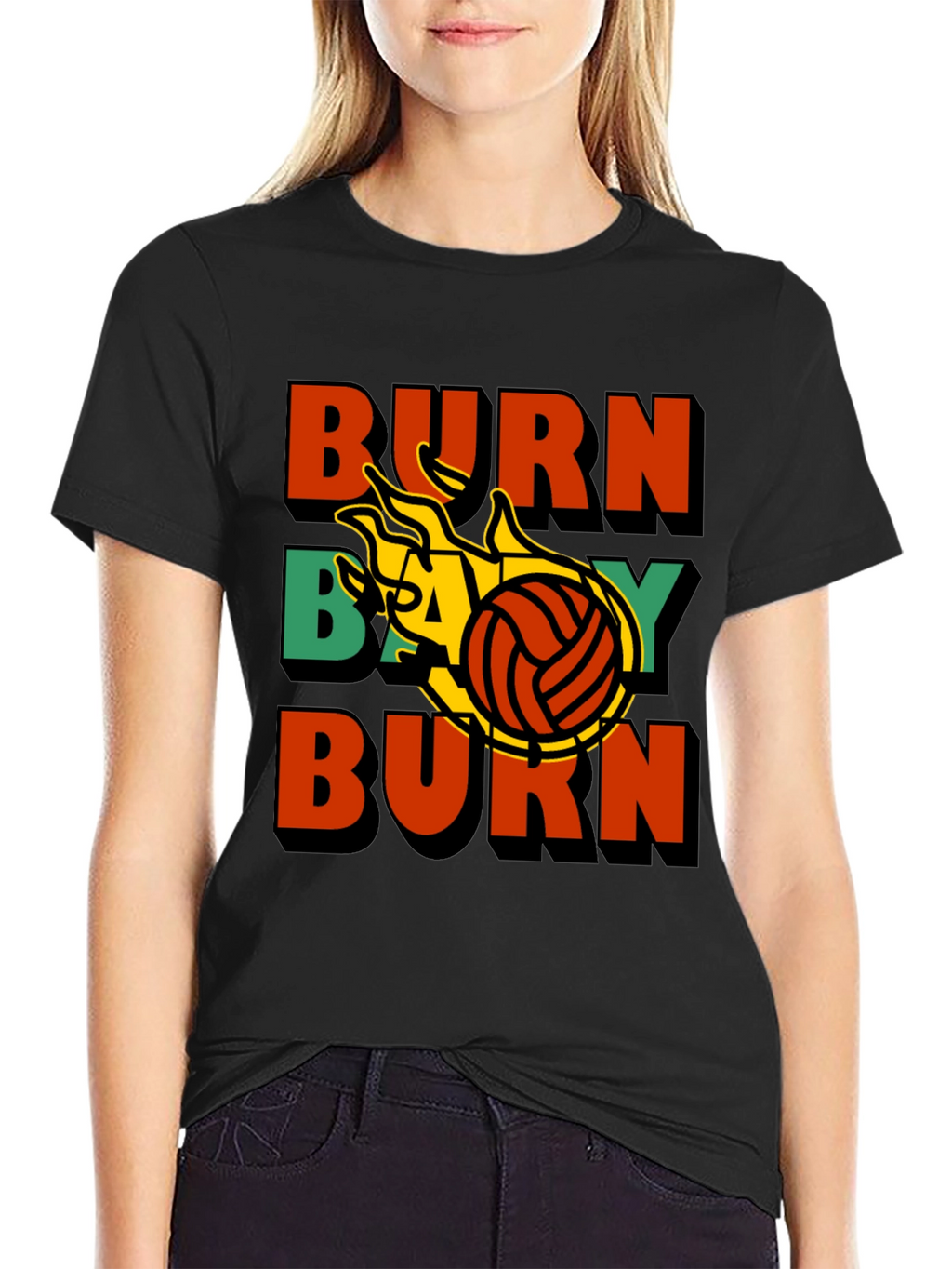 Burn Baby Burn Volleyball Graphic Tee