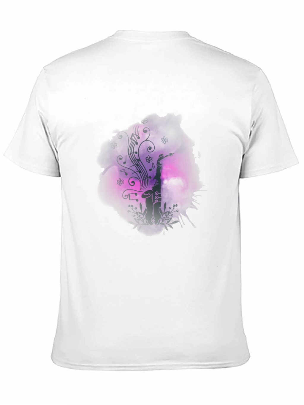Saxophone Music Graphic Print T-Shirt