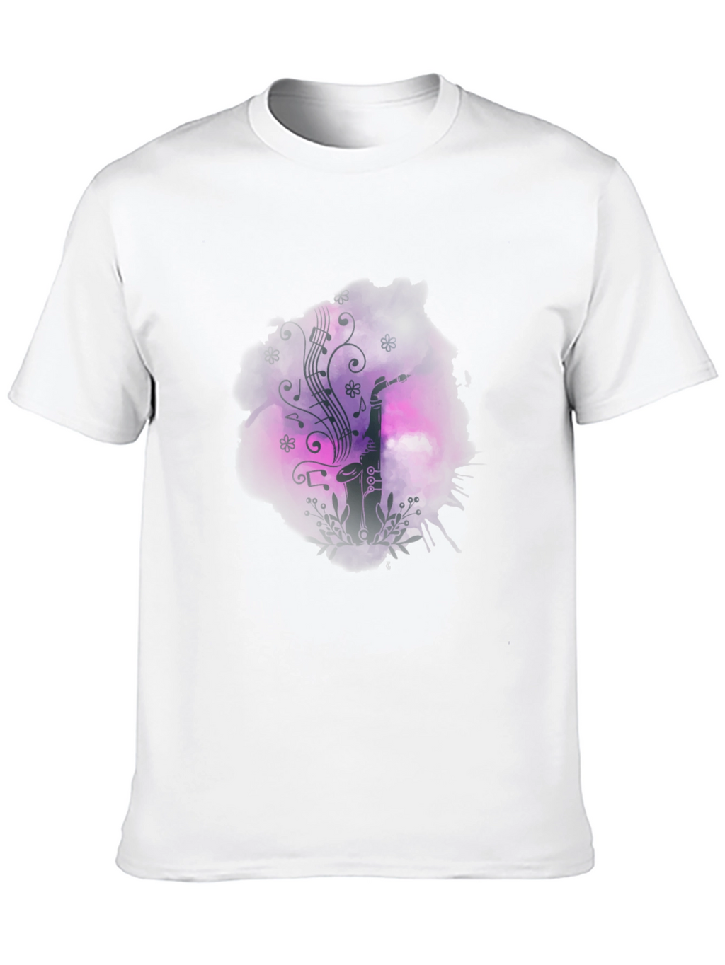 Saxophone Music Graphic Print T-Shirt