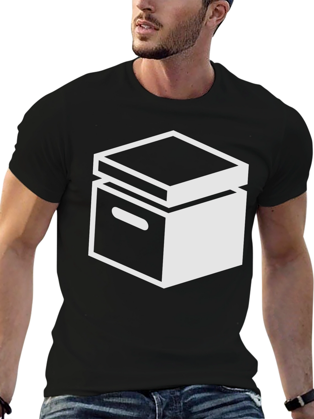 Box Graphic Black T-Shirt