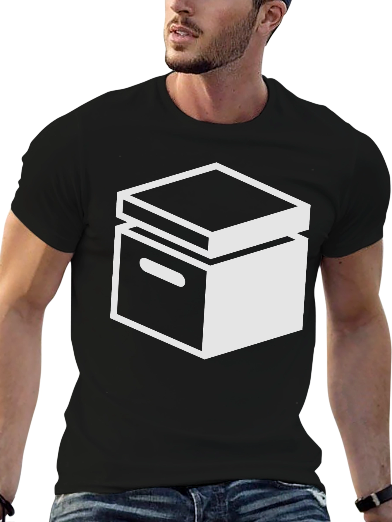 Box Graphic Black T-Shirt