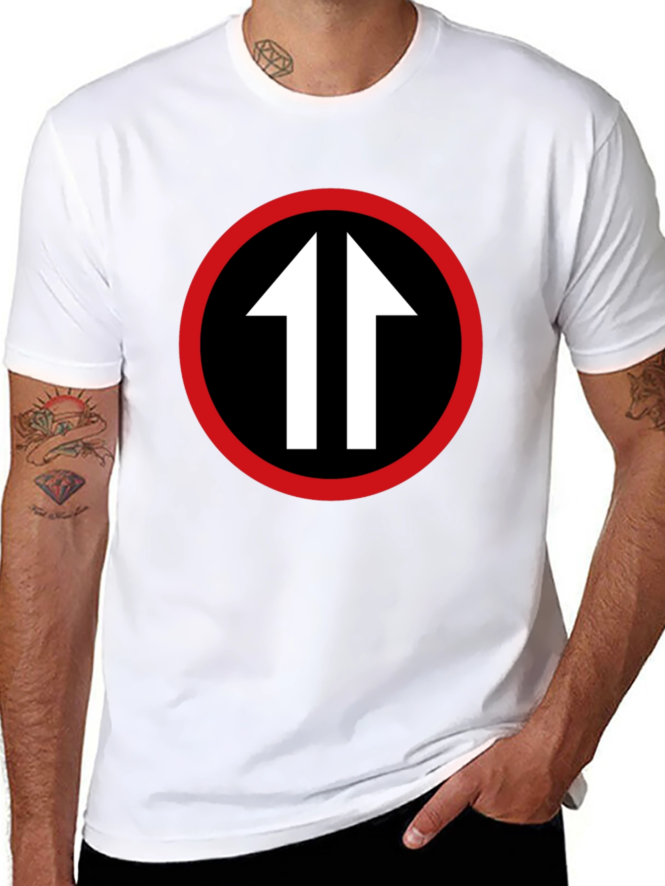 Upward Arrows T-Shirt - Bold Graphic Tee