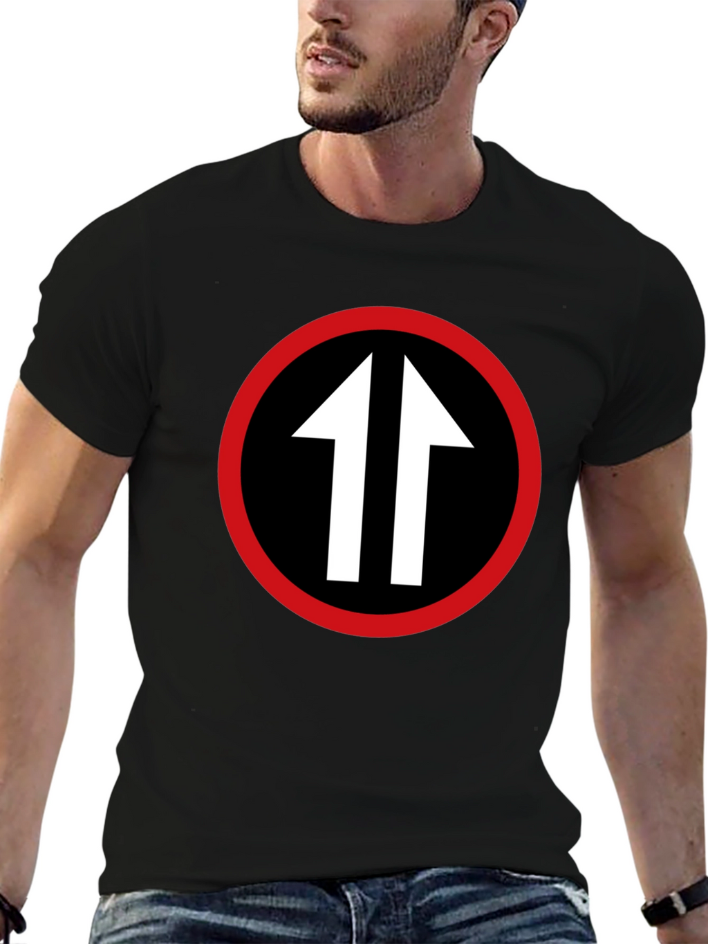 Upward Arrows T-Shirt - Bold Graphic Tee
