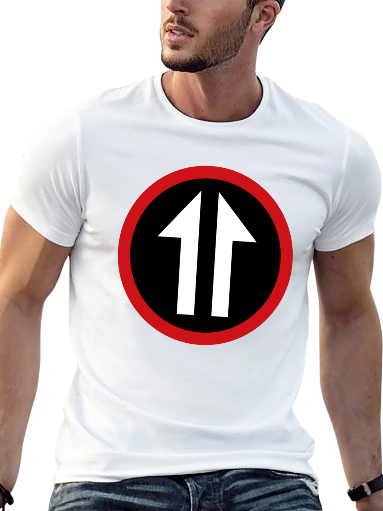 Upward Arrows T-Shirt - Bold Graphic Tee